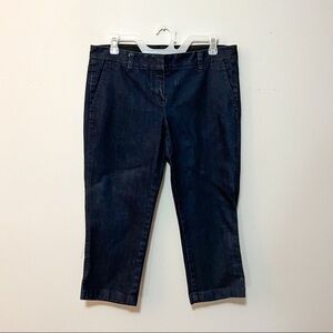 Theory Dark Wash Cropped Jeans